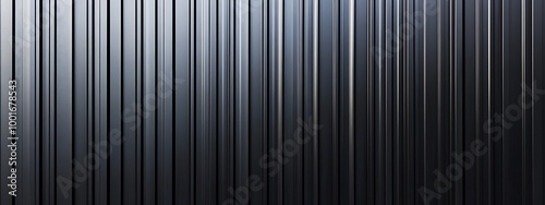  Black corrugated metal texture. Wall wooden vertical panels. Dark steel roof sheet. Wood siding for construction. 