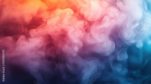 Vibrant swirls of colorful smoke flow together, creating a mesmerizing abstract background, Ideal for use in digital art, graphic design, or as a backdrop for creative projects,