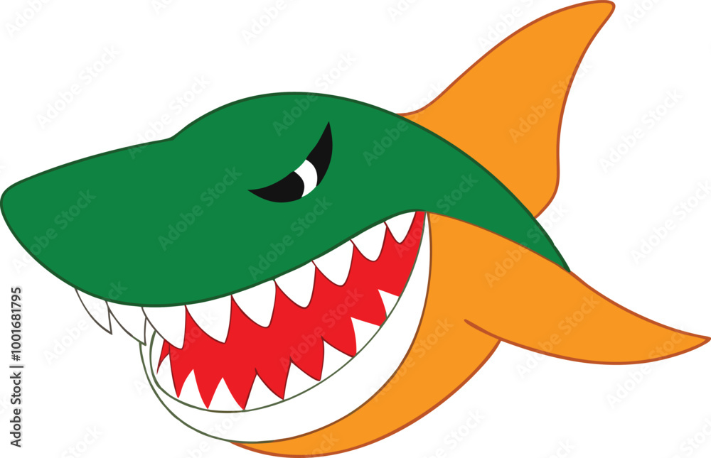 Fototapeta premium shark with a smile