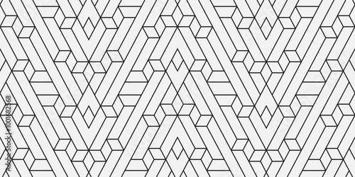 Abstract geometric seamless pattern. photo