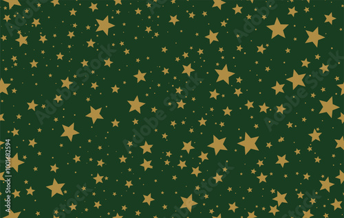 Christmas Wrapping Paper Seamless Illustration. Holiday Seamless Vector Pattern Christmas Elements Snowflakes Background. Hand Drawn. Simple Design For Textile, Wallpaper, Fabric Prints Or Wrapping