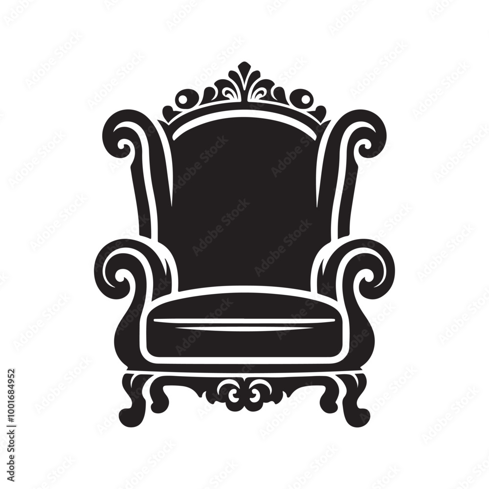 Armchair Silhouette Vector Illustration – Premium Stock Graphics Armchair Silhouette Vector Illustration – Premium Stock Graphics