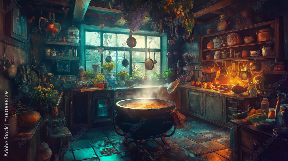 Obraz premium Magic lamp in the night