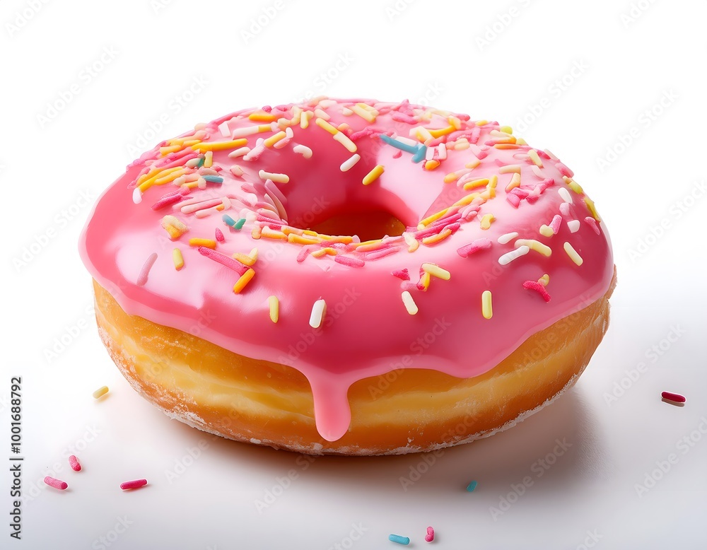 Classic Donut with Pink Glaze Classic Donut with Pink Glaze