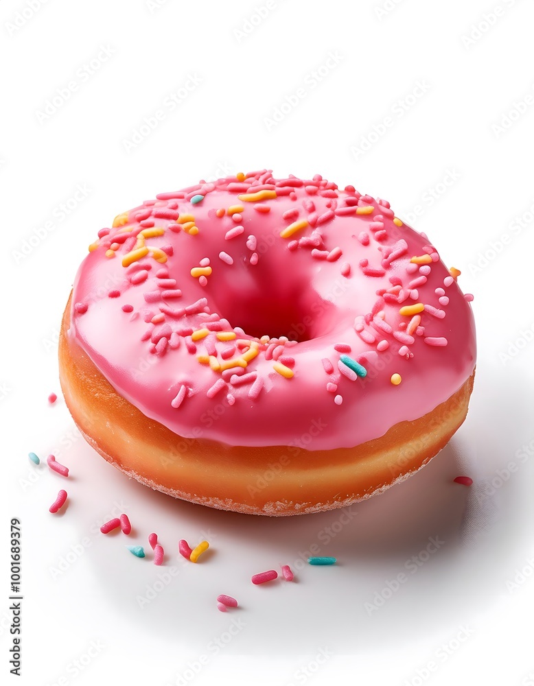 Classic Donut with Pink Glaze Classic Donut with Pink Glaze