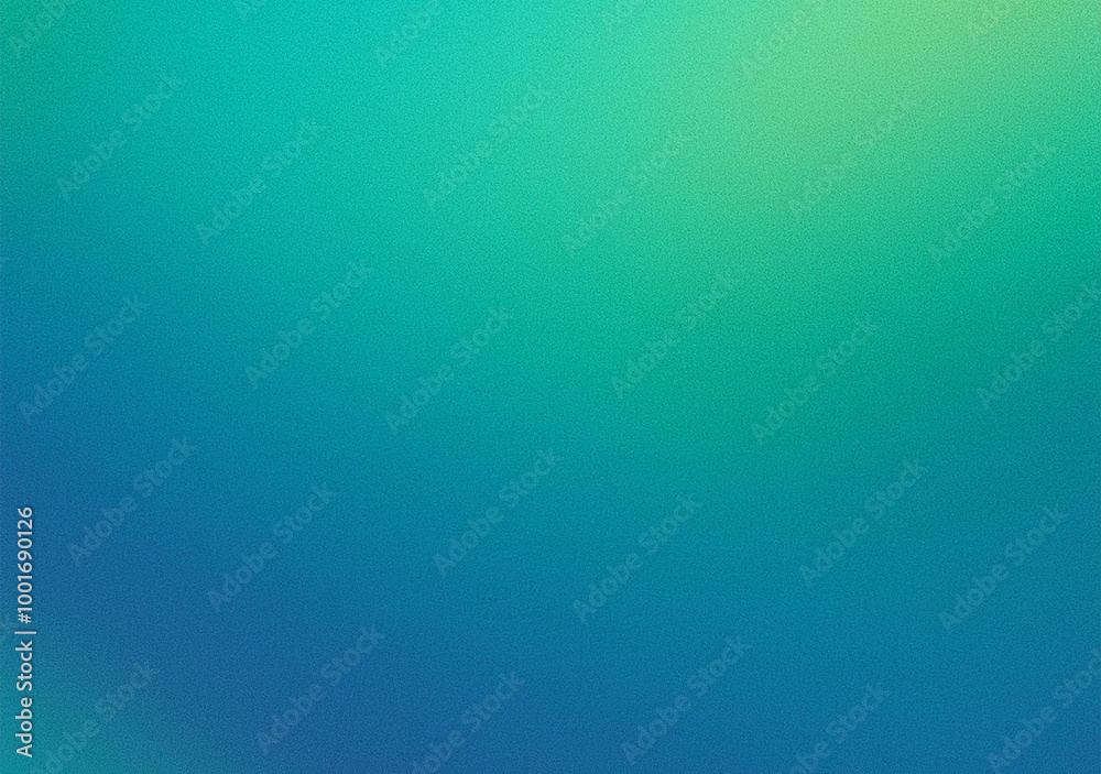 Fototapeta premium Grainy blue green gradient background, smooth noise texture cover header poster backdrop design