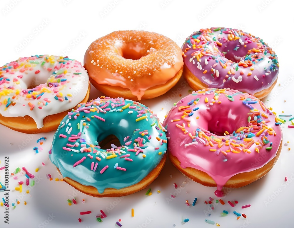 Classic Donuts with Pink Glaze Classic Donuts with Pink Glaze