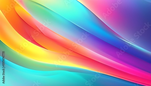 Vibrant Swirls of Color in an Abstract Gradient Background