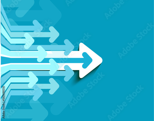 Abstract financial background with arrows  Concept decrease. Vector illustration.