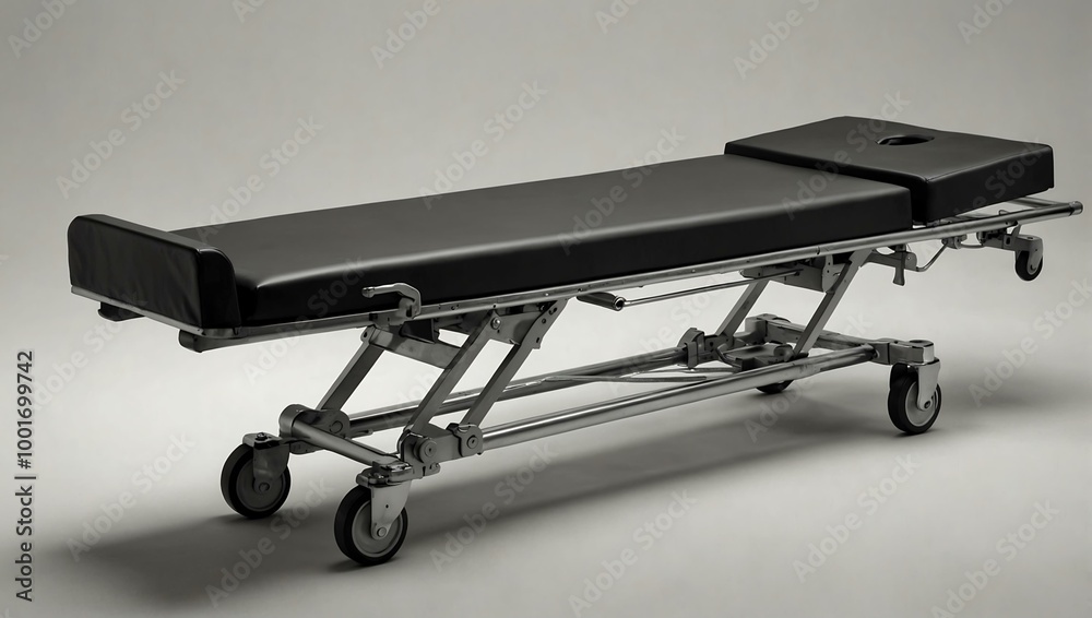 Isolated stretcher against a white background. Isolated stretcher against a white background.