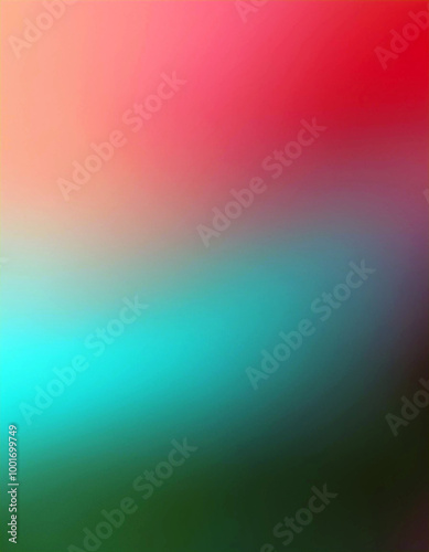 Abstract Gradient Background with Pink, Blue and Green Colors