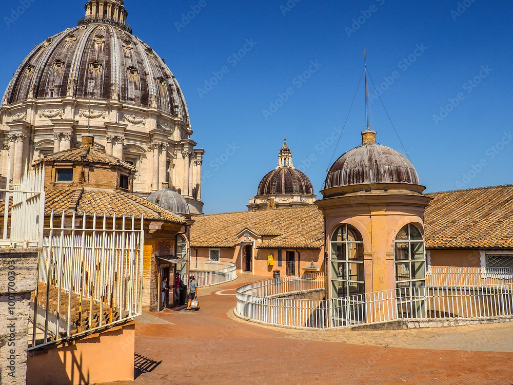Fototapeta premium The dome of St Peter's Basilica, Rome 2024
