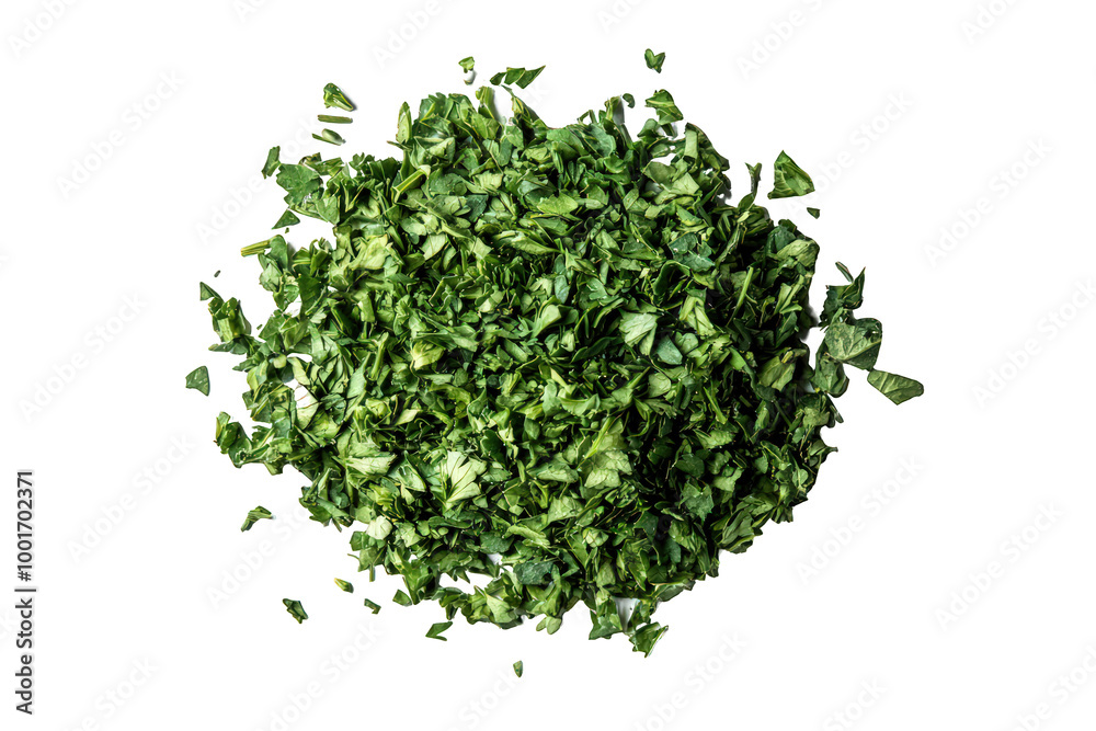 Dried Parsley Flaky Green Herb on Transparent Background Dried Parsley Flaky Green Herb on Transparent Background