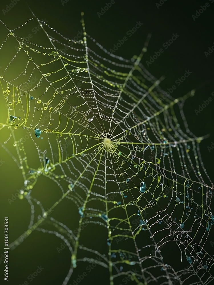 Lime spider web illustration Lime spider web illustration
