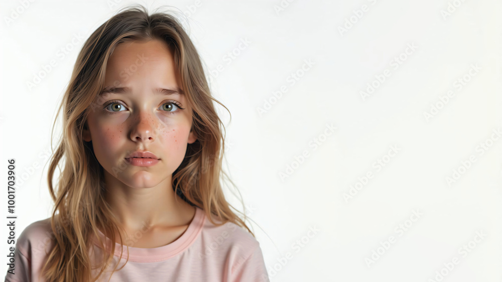 sad facial expression on white background sad facial expression on white background