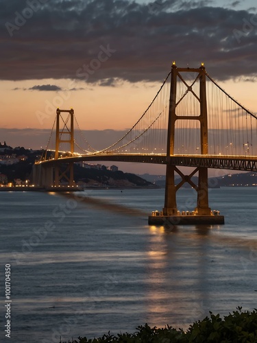 Lisbon’s Tagus River and the 25th of April Bridge.