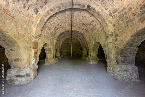 Inay Han Caravanserai.The scenic views from Inay village in Ulubey, Usak, Turkey. photo