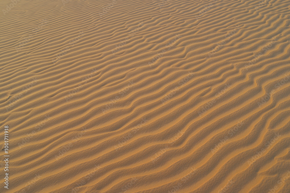 Rippling patterns of golden sand dunes in the Sahara Desert reflect the vibrant beauty of Mauretania's natural landscape Rippling patterns of golden sand dunes in the Sahara Desert reflect the vibrant beauty of Mauretania's natural landscape