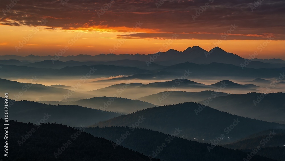 Mountain sunset captured beautifully. Mountain sunset captured beautifully.