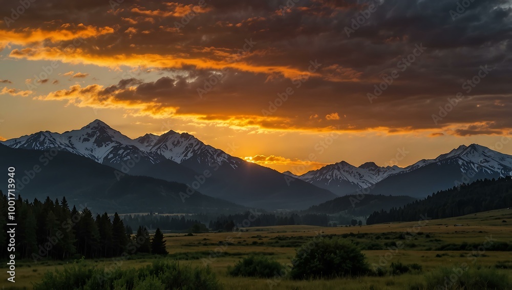 Mountain sunset captured beautifully. Mountain sunset captured beautifully.