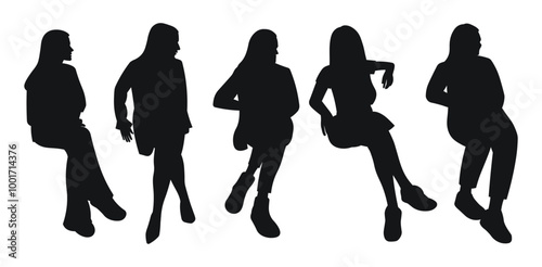 Girls sitting and talking, female company