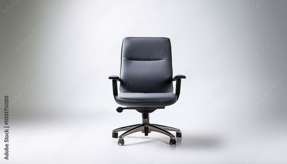 office chair with a sleek design, placed on a white background office chair with a sleek design, placed on a white background