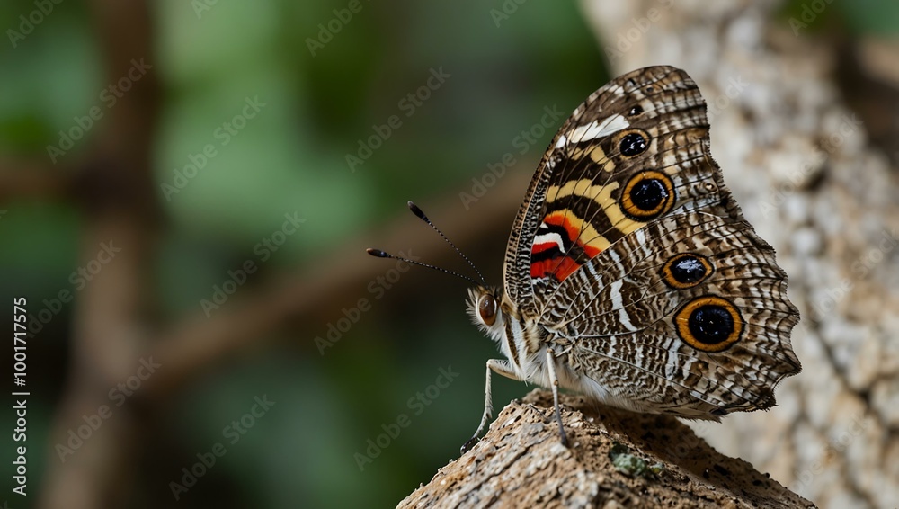 Owl butterfly resting. Owl butterfly resting.
