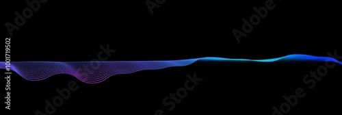 curved wavy lines tech futuristic motion background. dynamic abstract line waving loop line. Metaverse Abstract Seamless wave abstract lines stream 4K background loop
