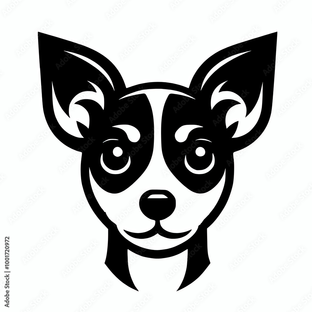 Rat terrier dog vector icon symbol clipart mascot illustration Rat terrier dog vector icon symbol clipart mascot illustration