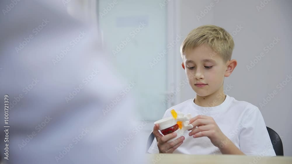 A boy explores health topics with curiosity at a cozy table A boy explores health topics with curiosity at a cozy table
