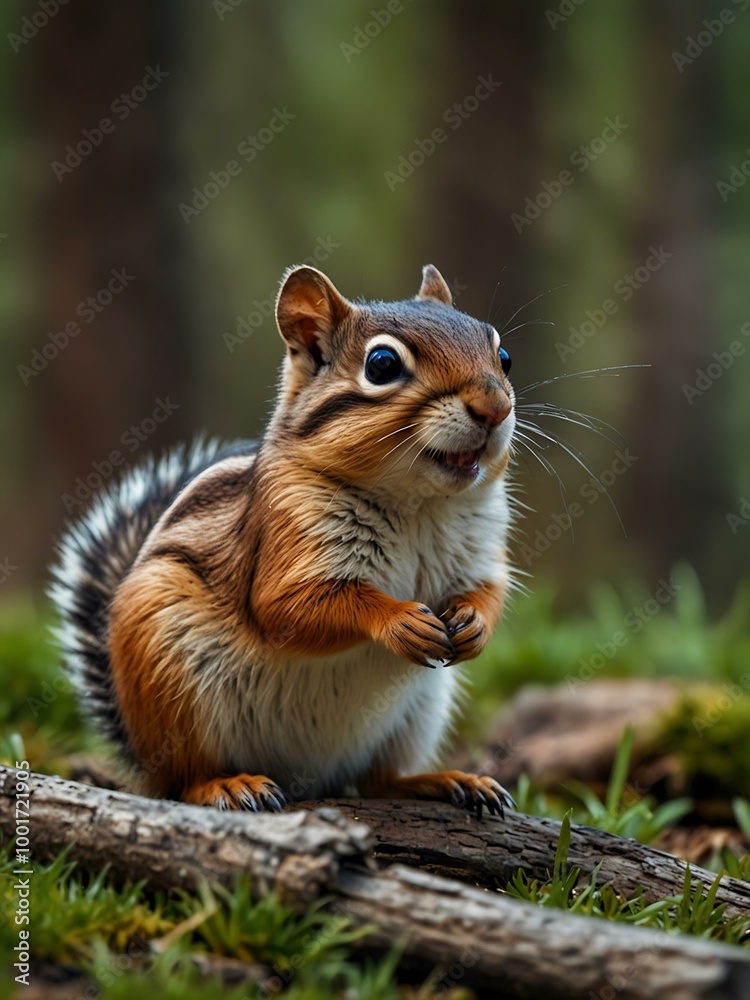 Playful Chipmunk Vector Illustration for Cartoons and Clipart. Playful Chipmunk Vector Illustration for Cartoons and Clipart.