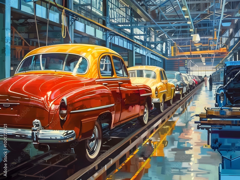 Car automobile factory assembly line Car automobile factory assembly line