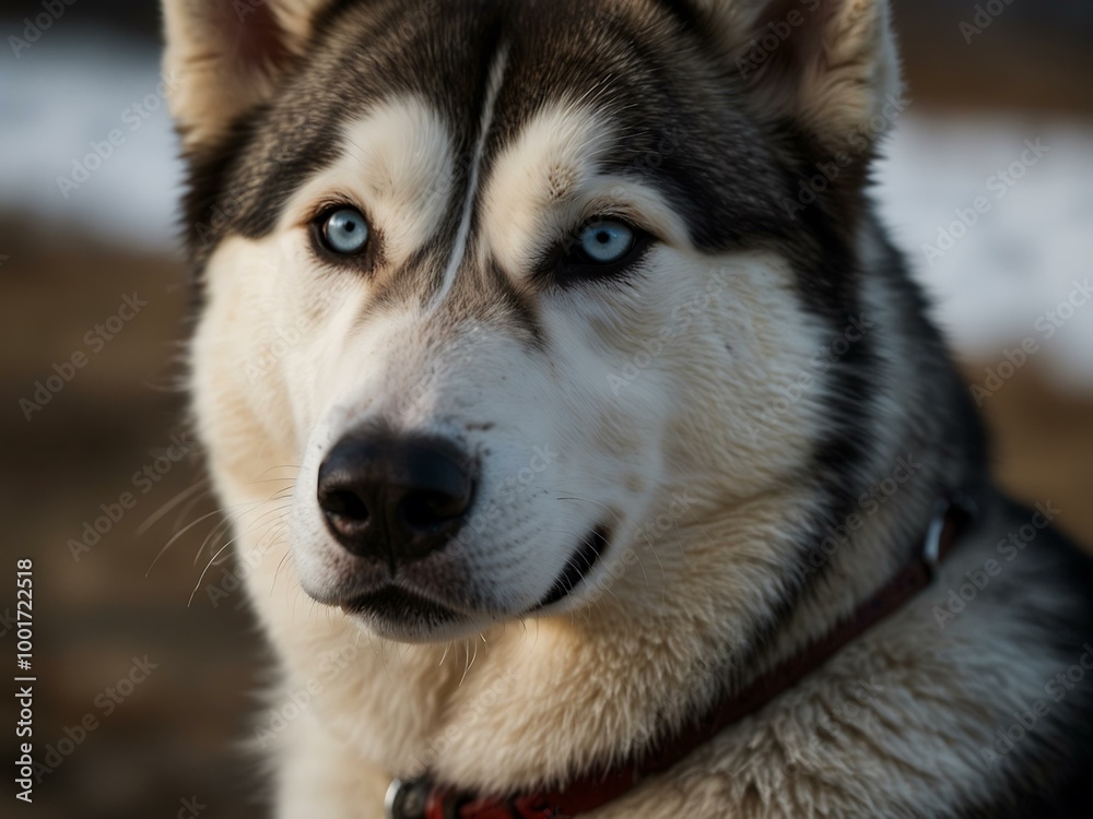 Portrait of a Siberian husky. Portrait of a Siberian husky.