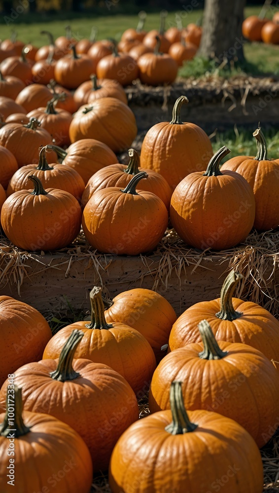 Pumpkin displays in the Münsterland region during autumn. Pumpkin displays in the Münsterland region during autumn.