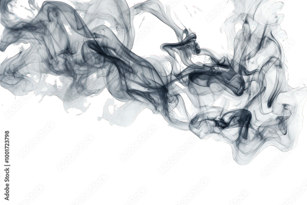 Mystical Smoke Swirling Ethereal Wisps on Transparent Background Mystical Smoke Swirling Ethereal Wisps on Transparent Background