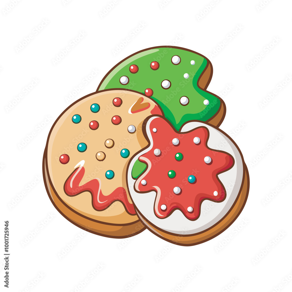 Christmas Cookie Vector clip art Illustration file . Christmas Cookie Vector clip art Illustration file .