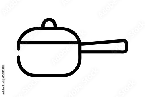 Stylish Rounded Body Saucepan Vector Design for Your Kitchen
