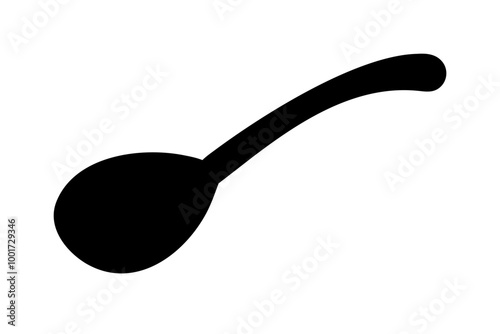 Sleek Spoon Design Vector Illustration for Modern Dining Aesthetics

