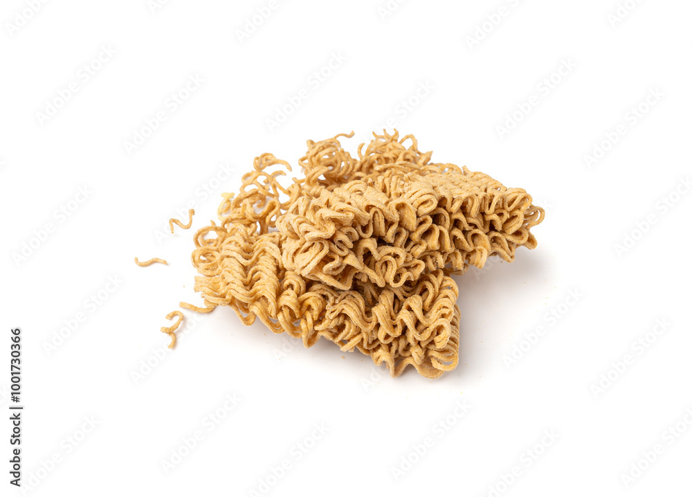 Raw Instant Rye Noodles Isolated, Dry Ramen Noodle, Uncooked Korea Vermicelli, Fast Chinese Pasta Raw Instant Rye Noodles Isolated, Dry Ramen Noodle, Uncooked Korea Vermicelli, Fast Chinese Pasta