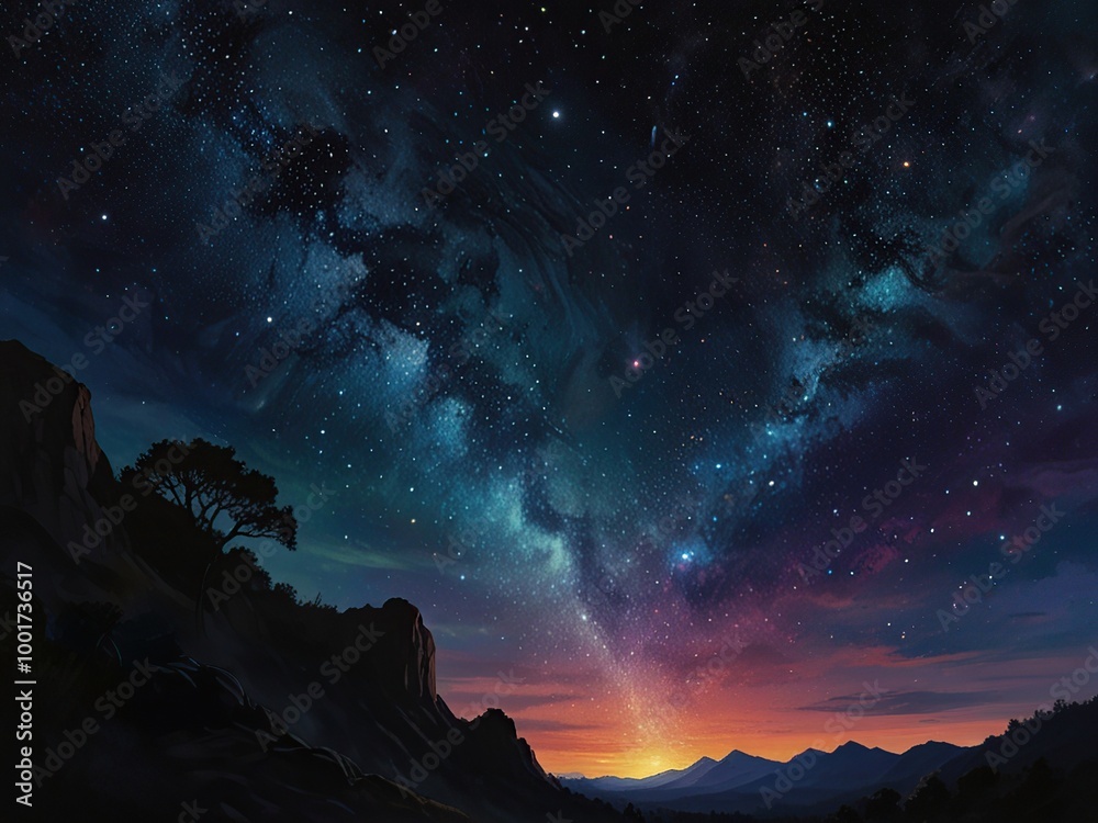 Naklejka premium sky with clouds