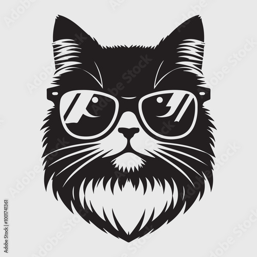 cat silhouett vector image illustration and artwork