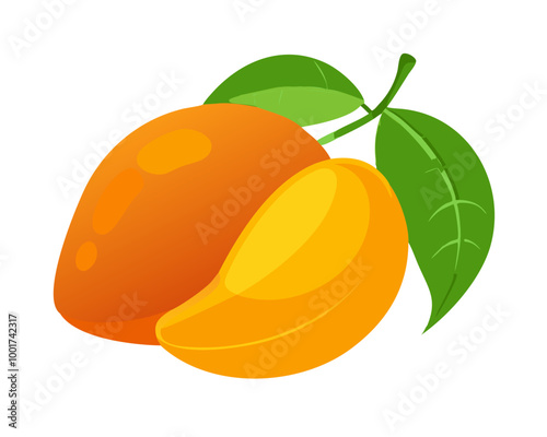 Mango Icon Illustration for Design
