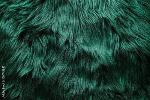 close up green fur pattern with generative ai