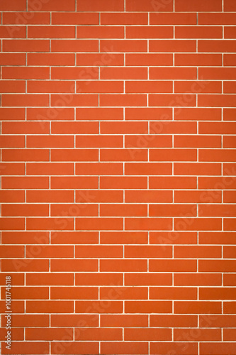 The tile background is in the style of orange brickwork. Design and architectural concept 