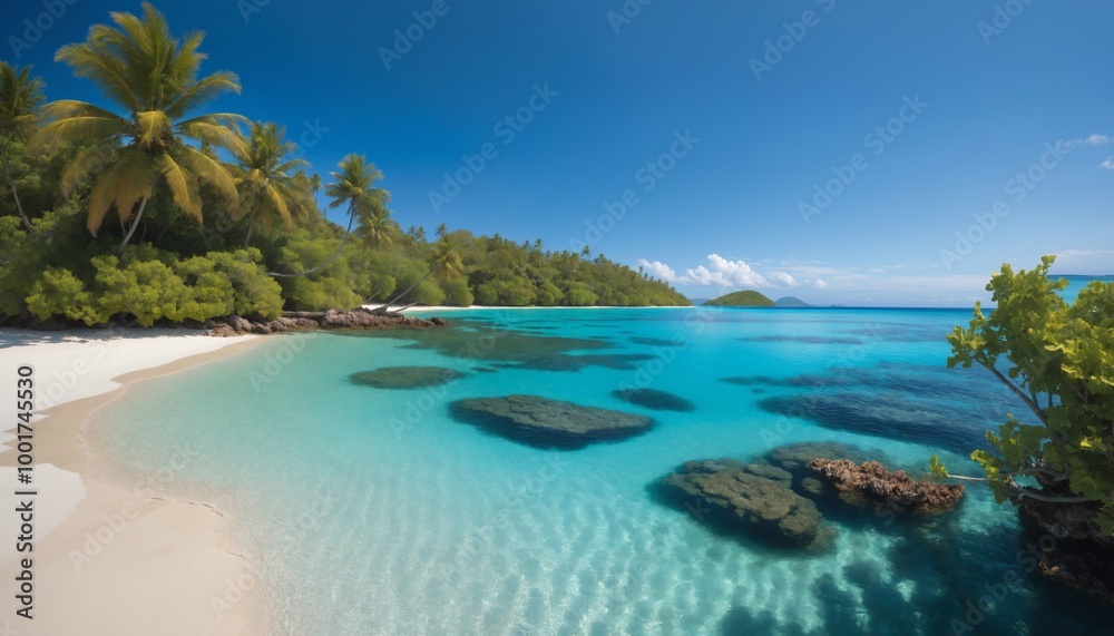 Fototapeta premium Turquoise Beach in Oceania