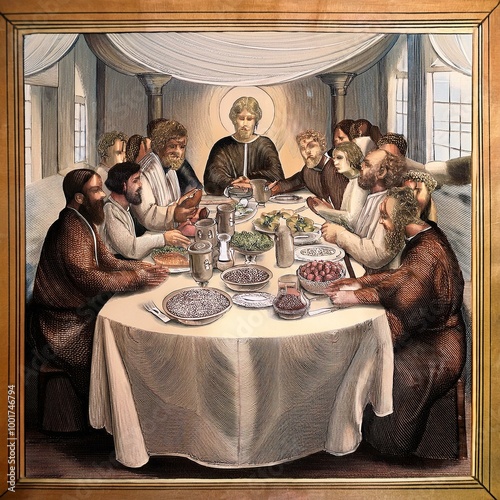 the Last Supper, AI generated