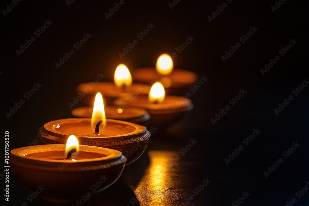 Diwali festival of lights tradition Diya oil lamps against Diwali festival of lights tradition Diya oil lamps against