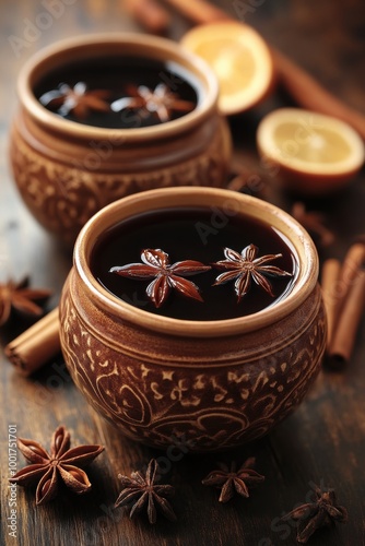 flavorful mulled wine, enjoy the delectable mix of honey and star anise in each sip of mulled wine, a flavorful blend that excites your palate