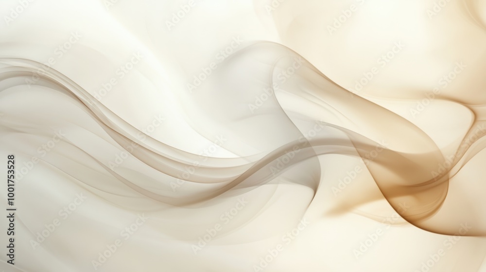 Fototapeta premium Abstract steam flows gracefully, creating a serene atmosphere that evokes feelings of relaxation and the comforting essence of coffee