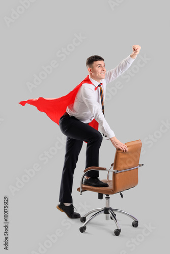 Businessman with superhero ...
